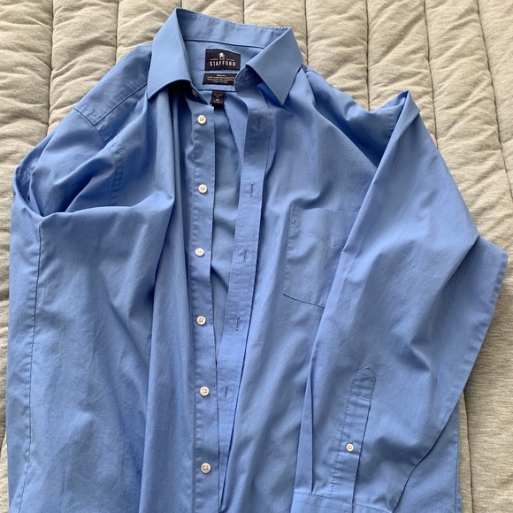 Stafford Other - Stafford Travel Regular Fit Blue Dress Shirt